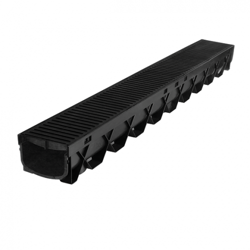STORMMATE CHANNEL 1m BLACK WITH GRATE R2999